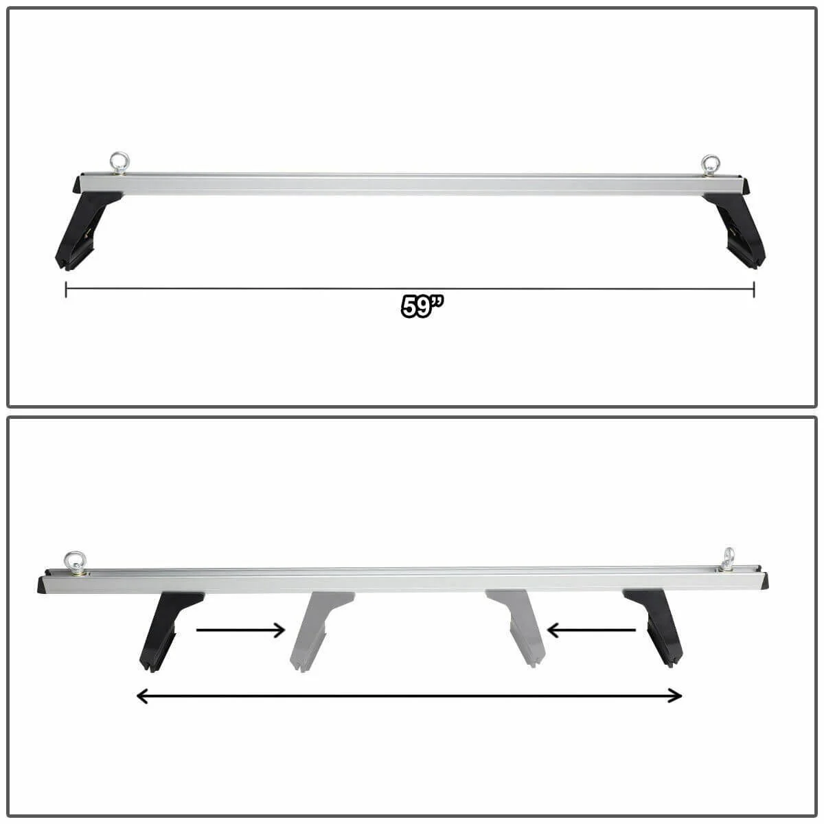 Car Roof Racks Cross Bar Roof Rack for Gutter Mount - Image 6