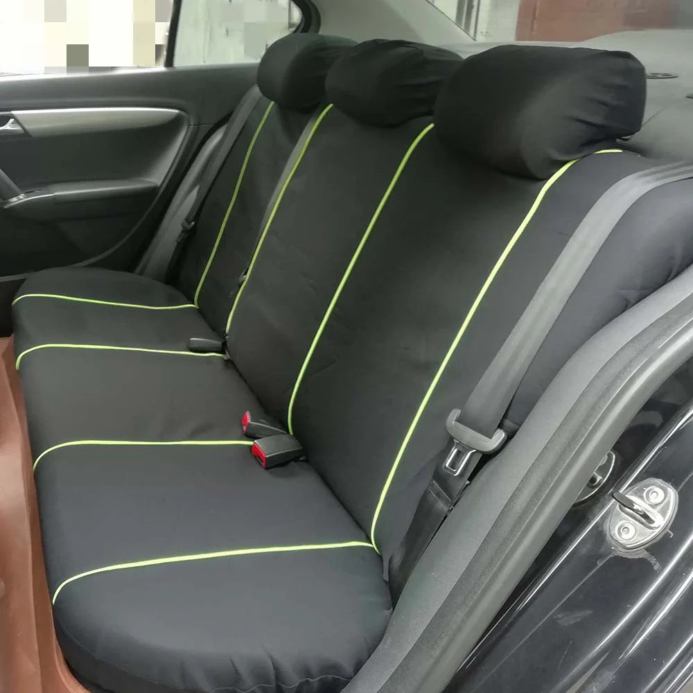 Car Seat Cover 5 Seater Full Set Front Rear Cushion Mat Protecto Polyester - Image 2