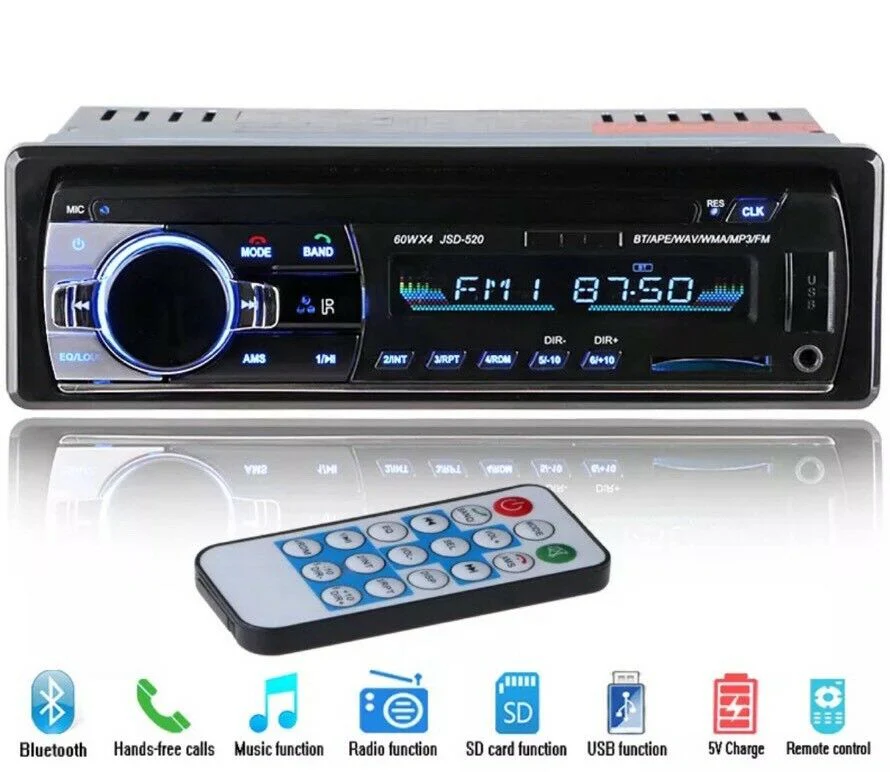 Car Stereo JSD-520 Bluetooth SD USB MP3 FM AUX receciver - Image 12