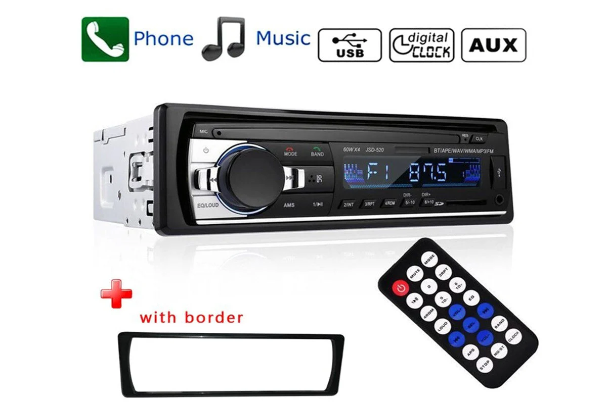 Car Stereo JSD-520 Bluetooth SD USB MP3 FM AUX receciver - Image 3