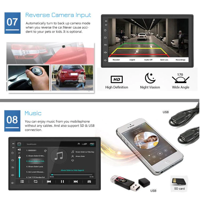 Car Stereo System Touch Screen with GPS + Reverse camera - Image 9