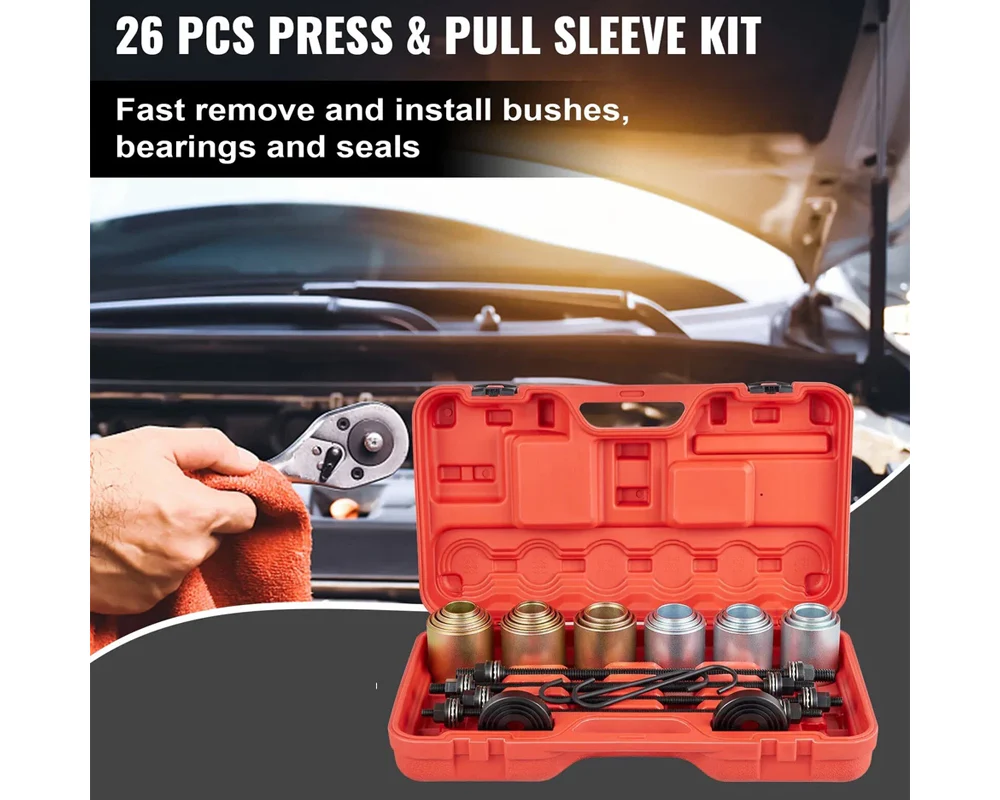 Car Universal Bush Bearing Removal Tools Set Press Pull Sleeve Kit - Image 7