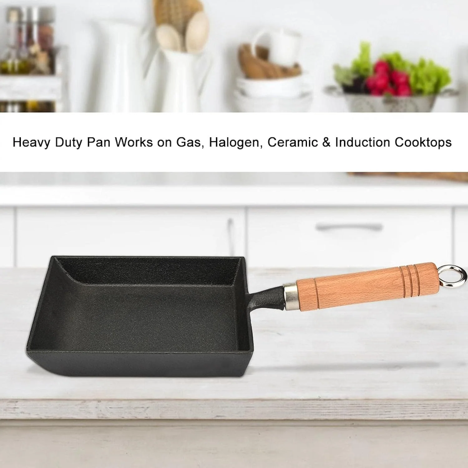 Cast Iron Frying Pan Square - Image 6