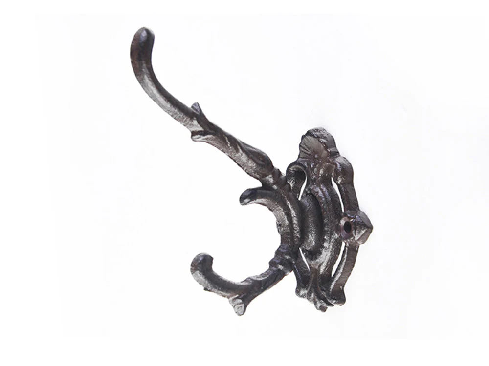 Cast Iron Wall Mounted Coat Hooks (Set of 3) - Image 2