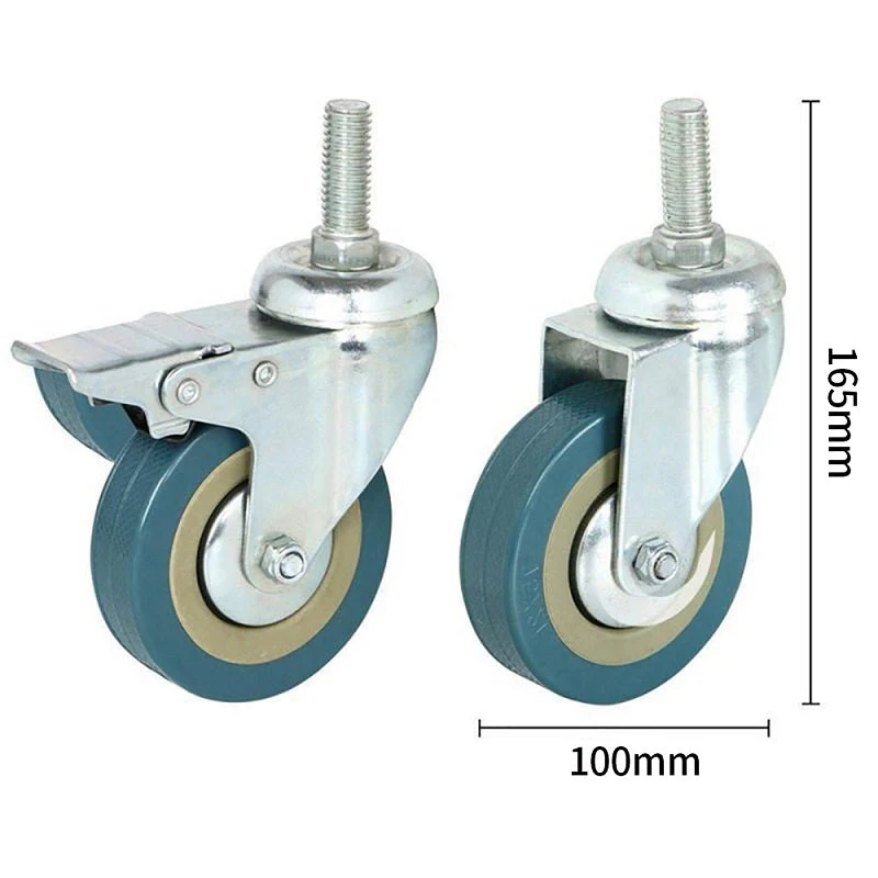 Caster Wheels Trolley Wheels Kit - Image 4