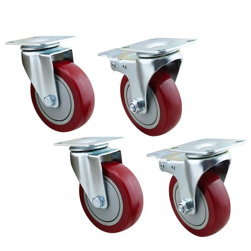 Caster Wheels Trolley Wheels Kit - Image 6