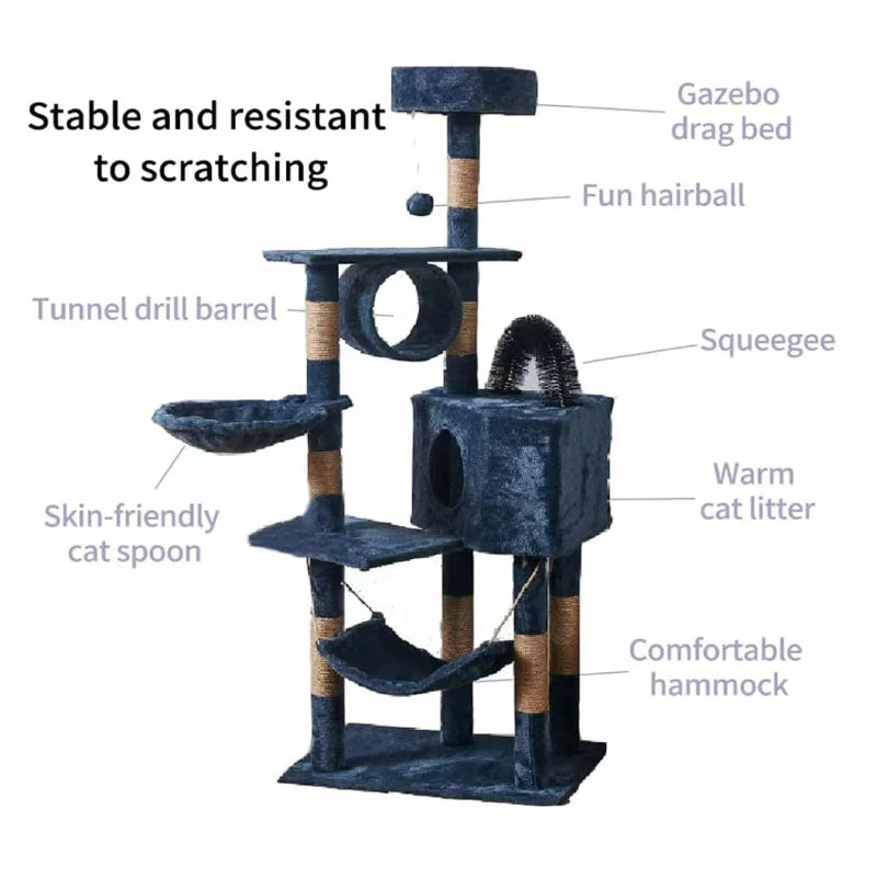 Cat Toys Pet Cat Tower Condo Cat Tower 150 CM Promo - Image 5