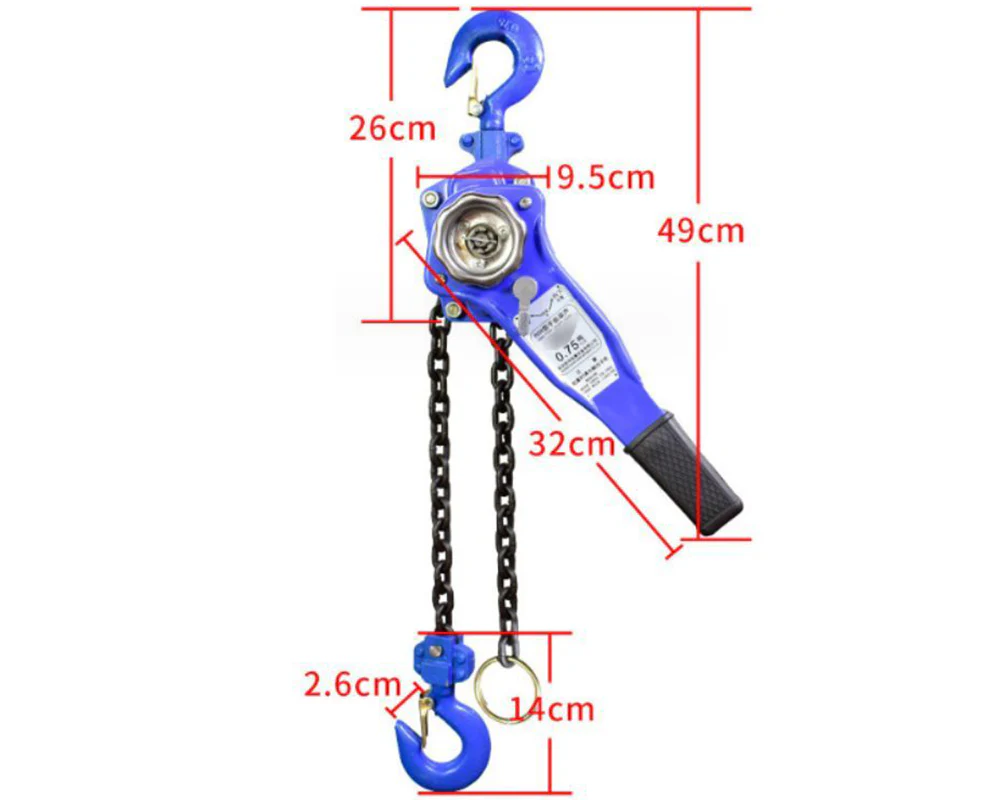 Chain Hoist Lever Block Chain Hoist 0.75 Ton 1.5m Lifter - Image 4