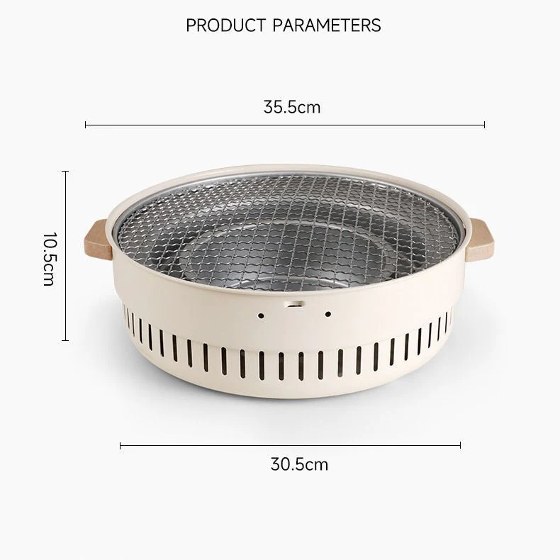 Charcoal Barbecue Gril Portable Charcoal BBQ Grill Stove Home Party Outdoor - Image 5