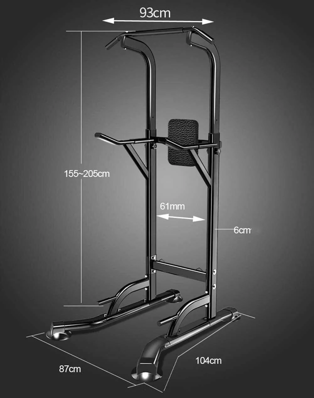 Chin Up Pull Up Chin Up Station Power Tower Home Gym - Image 6