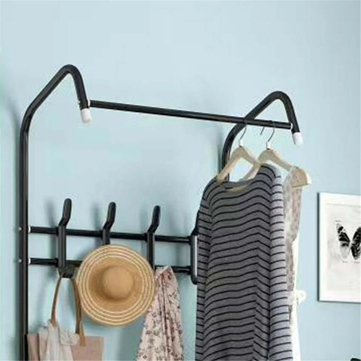 Cloth Rack Garment Rack Garment Clothes Holder Hanger Floor Stand Organizer - Image 6