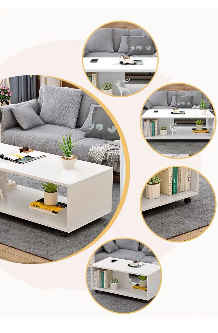 Coffee Table 120CM White - Image 6
