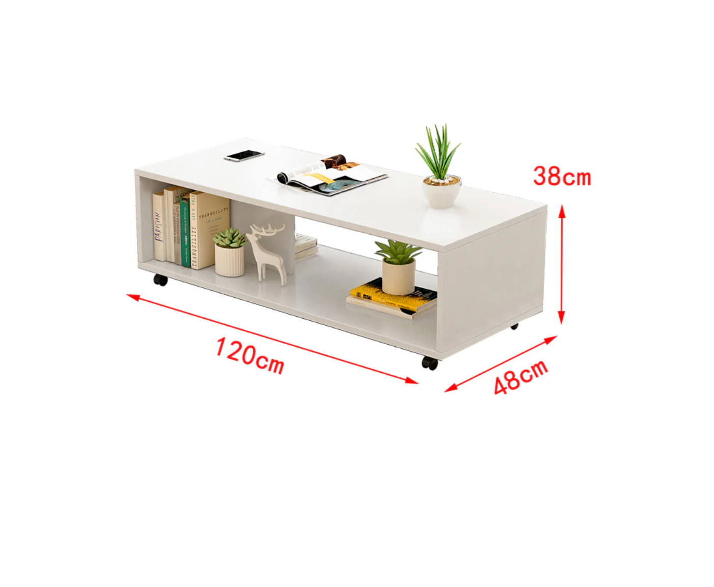 Coffee Table 120CM White - Image 7