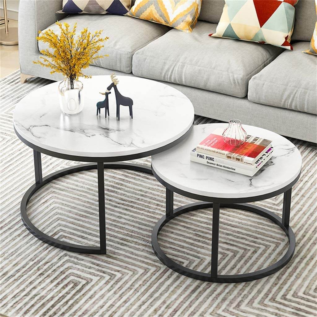 Coffee Table 2 in 1 Nesting Coffee Tables - Image 6