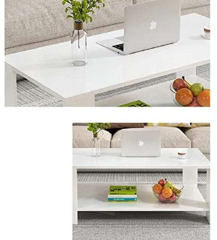 Coffee Table 80CM White - Image 4