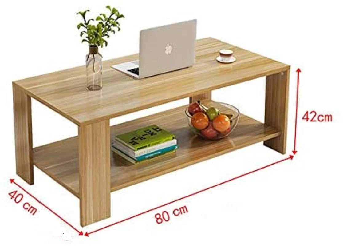 Coffee Table 80CM White - Image 6