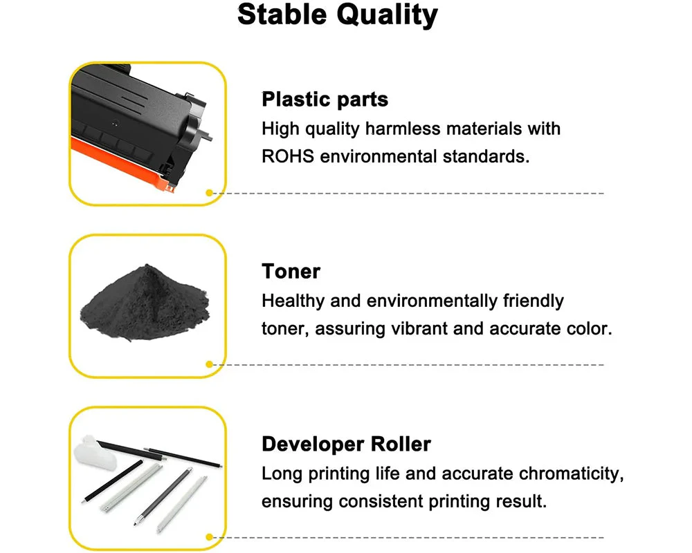 Compatible Brother TN760 TN-760 TN-730 MFC-L2710DW HL-L2395DW MFC-L2750DW DCP-L2550DW L2370DW L2390DW Cartridge Black - Image 8