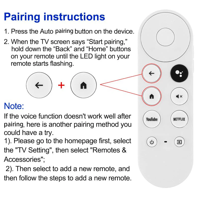 Compatible Google Chromecast 4K TV Remote Control - Image 7