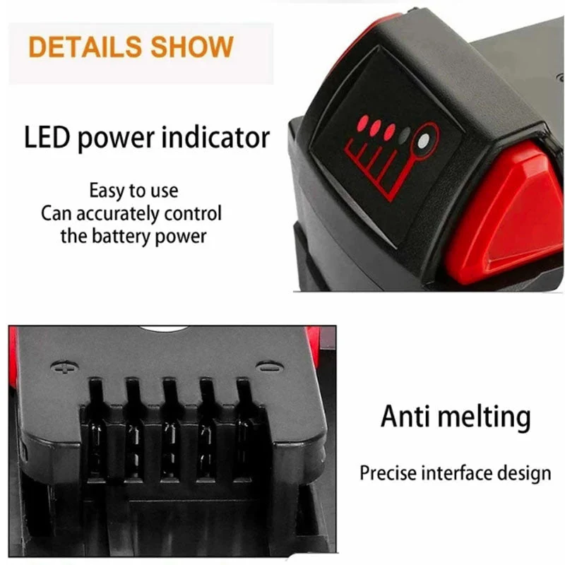 Compatible Replacement Milwaukee M18 12Ah Battery - Image 8