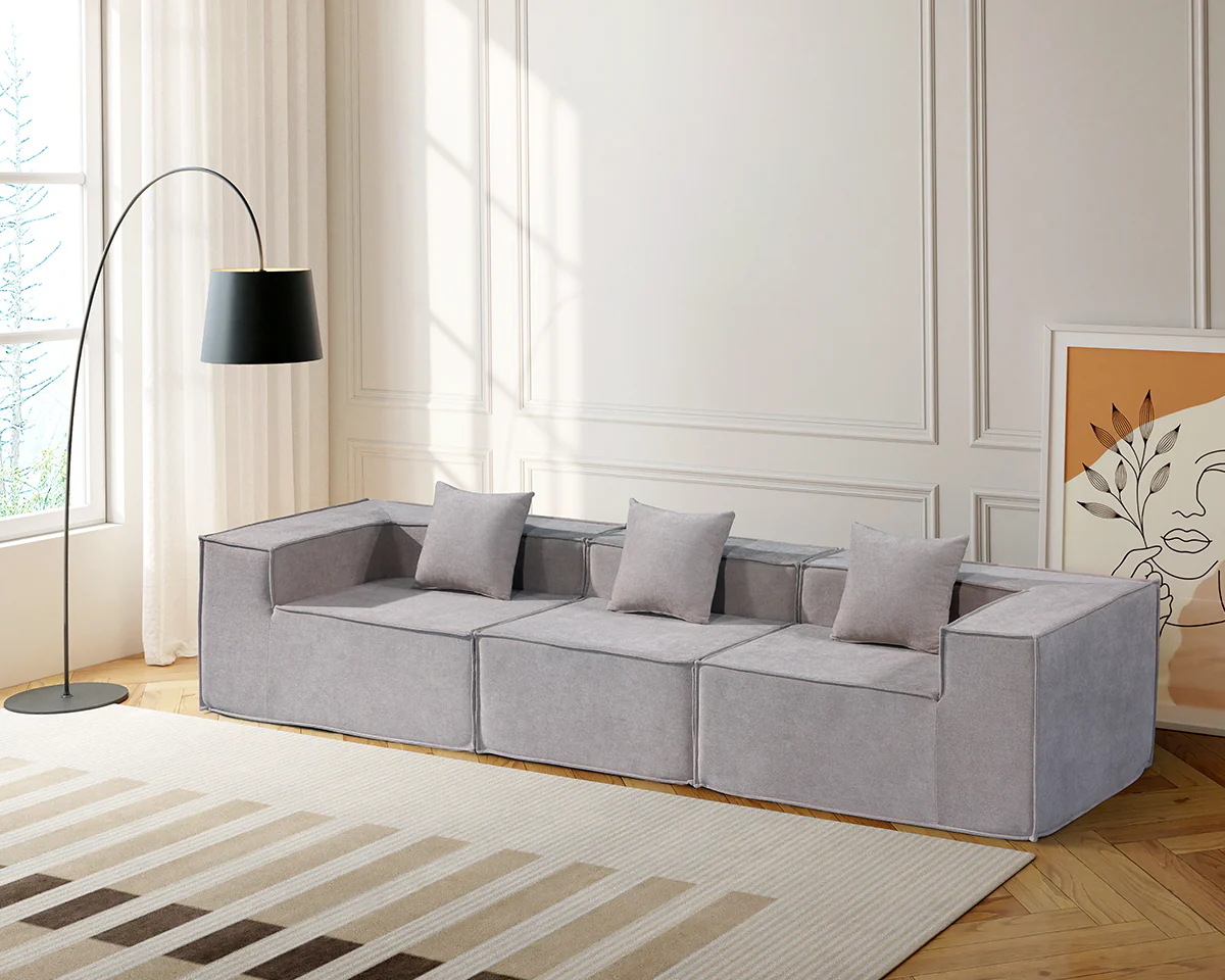 Compressed Sofa Modern 3 Seater Modular Fabric Sofa - Image 5
