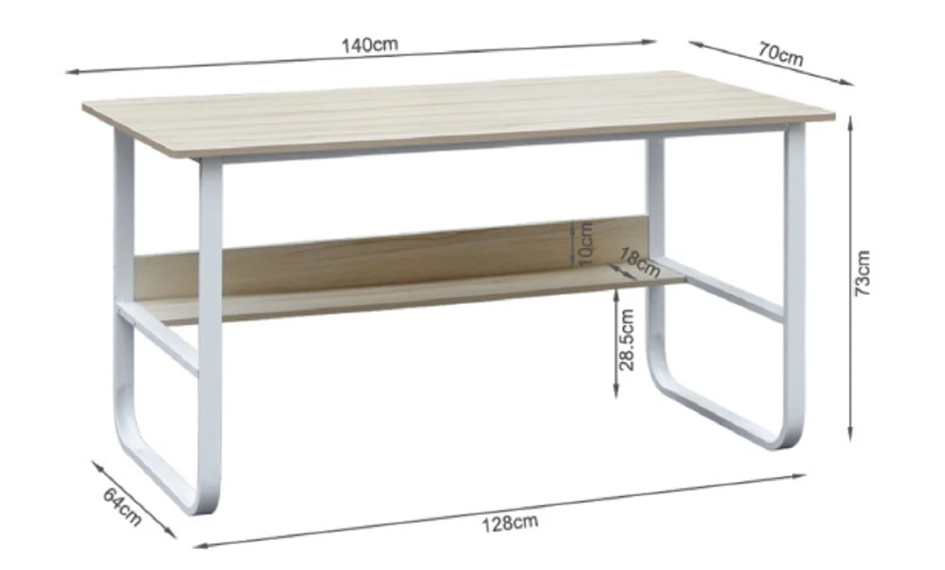 Computer Desk Office Desk Table 140cm - Image 4