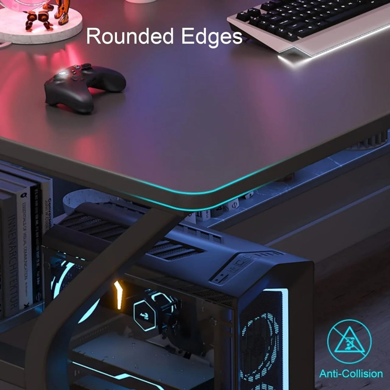 Computer Desk Office Desk Table 140cm - Image 9