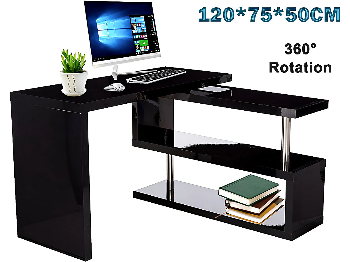 Computer Desk Table with bookshelf - Image 9