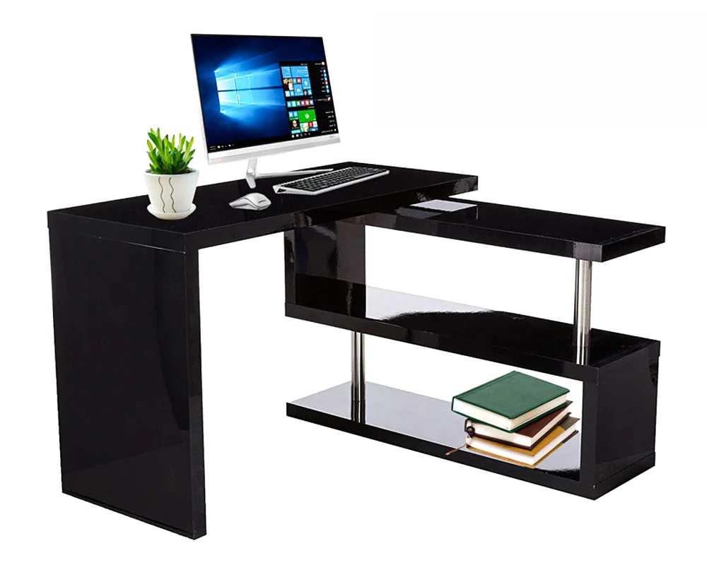 Computer desk with bookshelf - Image 8