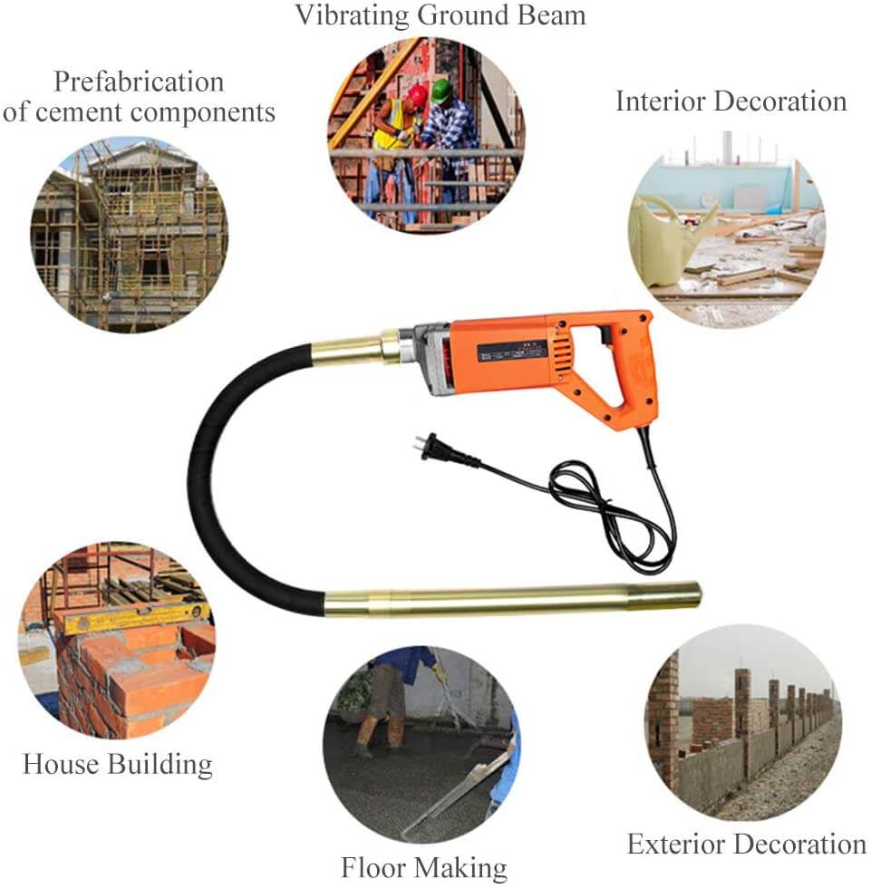 Portable Handheld Electric Concrete Cement Mixing with Flexible Hose - Image 5
