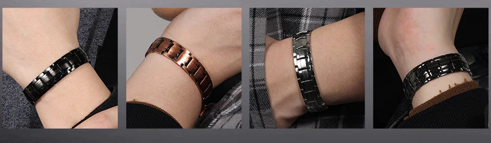 Copper  Double Row Bio Elements Energy Germanium Bracelet - Image 3