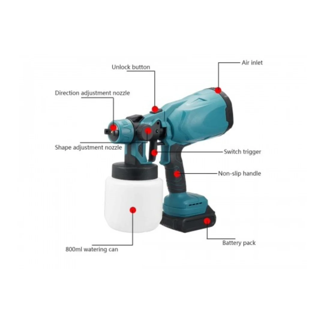 Cordless High Pressure Paint Sprayer - Image 8