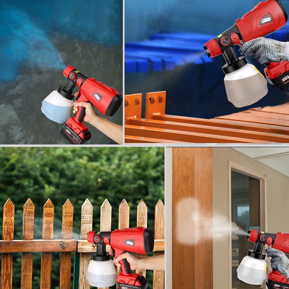 Cordless High Pressure Spray Gun Paint Sprayer - Image 9