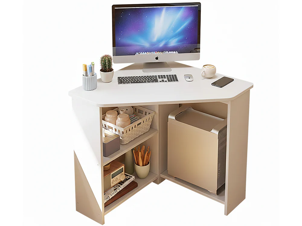 Study Desk Triangular Corner Computer Desk - Image 2