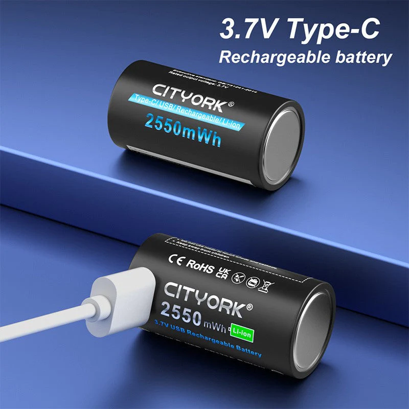 CR123A Rechargeable Battery 4Pack with charger - Image 5