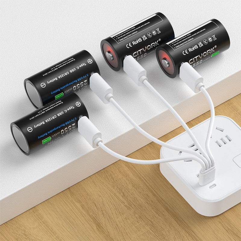 CR123A Rechargeable Battery 4Pack with charger - Image 6