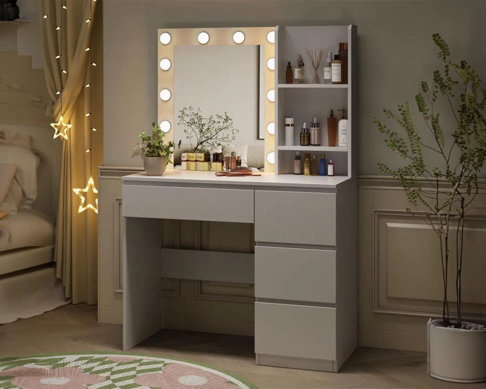 Dressing Table With Mirror - Image 4