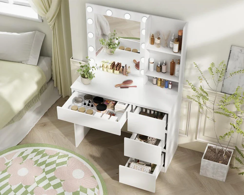 Dressing Table With Mirror - Image 7