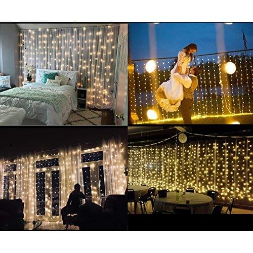 Curtain Lights 3M X 3M Warm White - Image 6