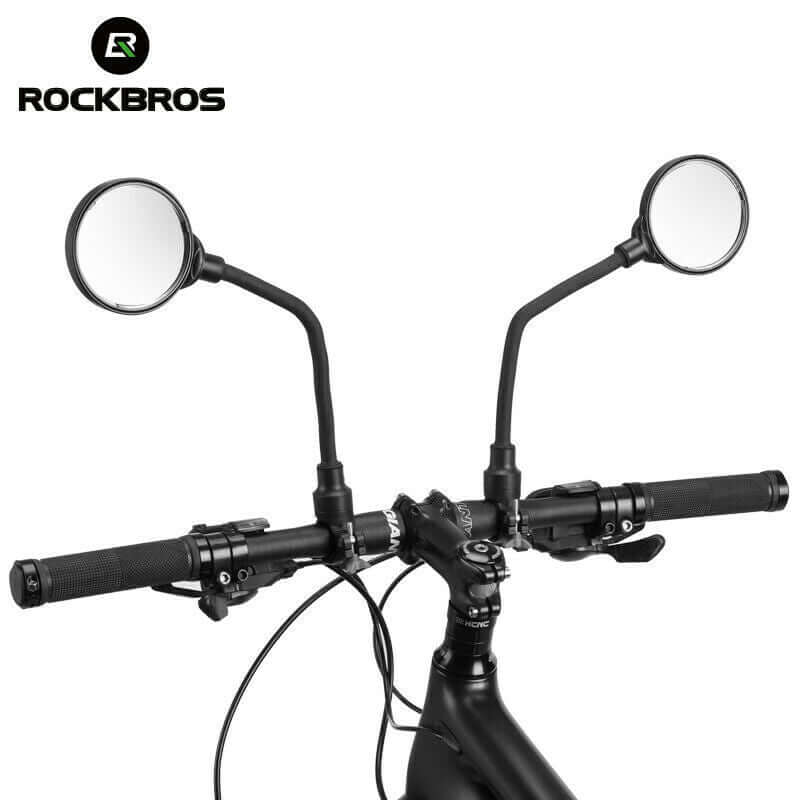 Cycling Bicycle Handlebar Mount Safe Rear View Mirror 360° Rotatable Angle 1 Pcs - Image 4
