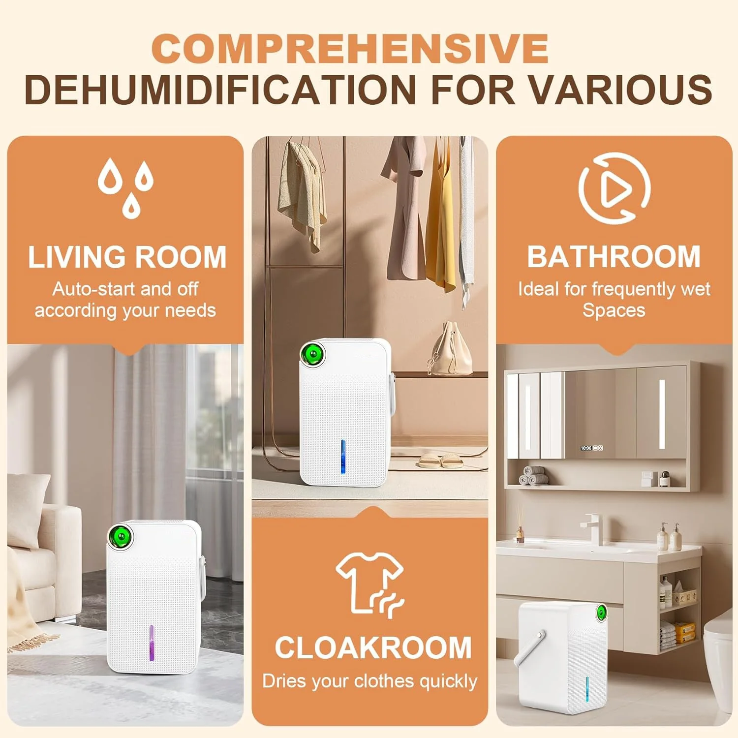Dehumidifier 1000ml Portable - Image 4