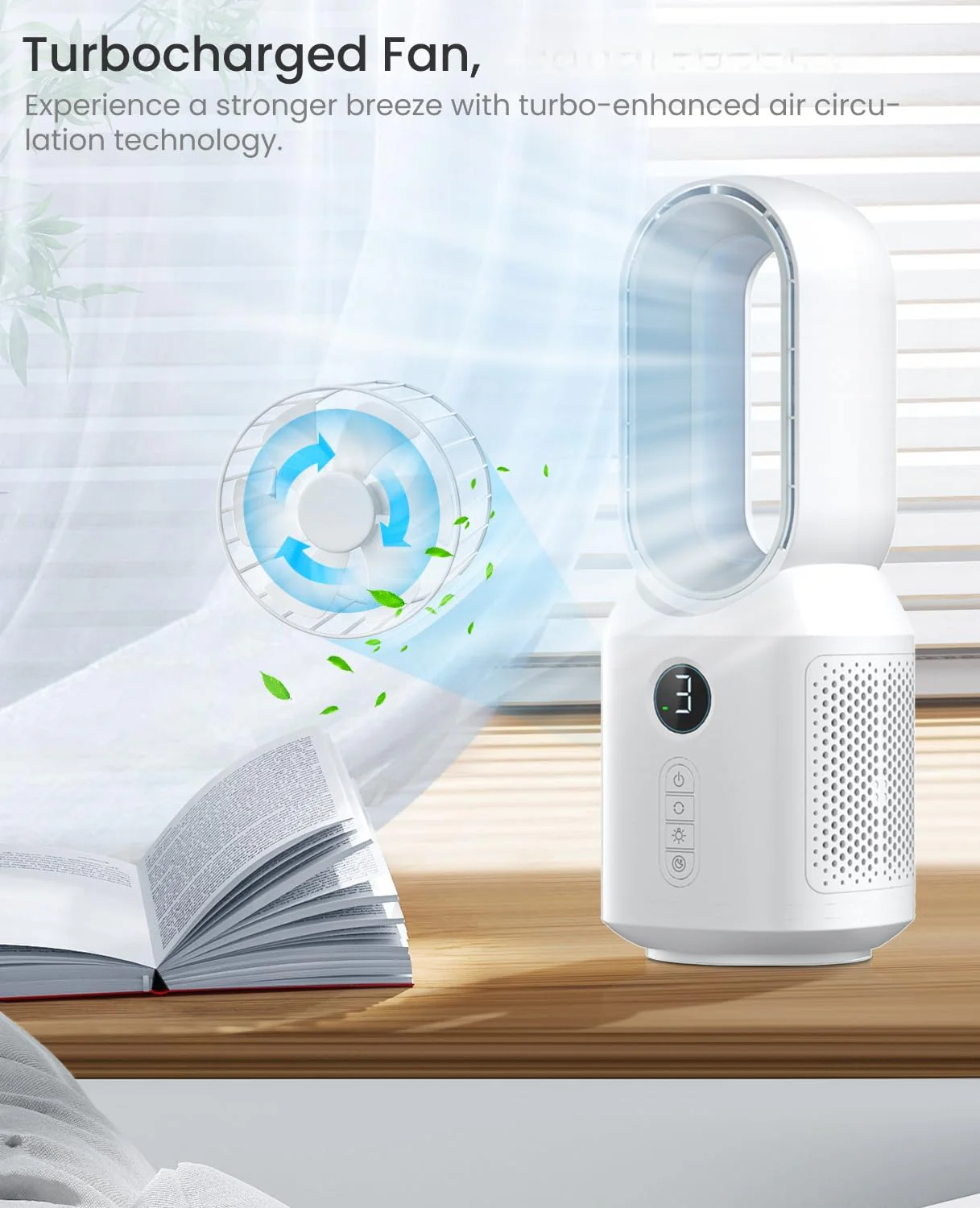 Desk Fan Bladeless Fan - Image 2
