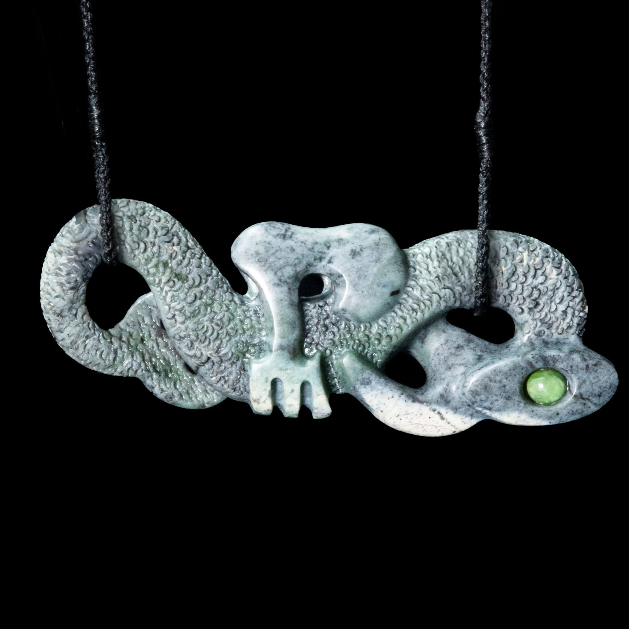 Detailed Nelson Jade Manaia by Nick Balme Pendant - Image 2