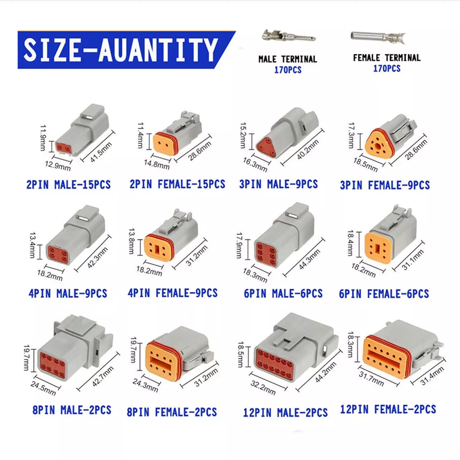 Deutsch DT Connector Plug Kit - Image 6