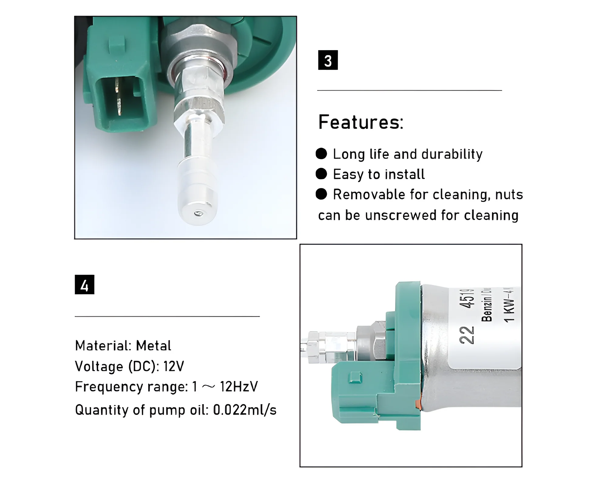 Diesel Heater Fuel Pump 12V Diesel Heater Fuel Pump for 1–5KW Parking Units - Image 3