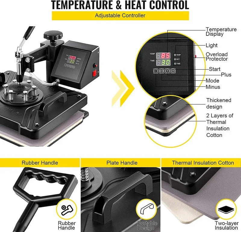 Digital Heat Press Machine Transfer T-Shirt Printer 38 x 30CM - Image 9