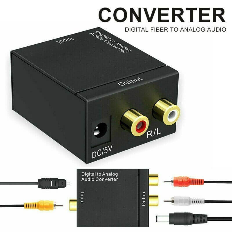 Digital Optical Coaxial to RCA Converter | USB Powered Audio Adapter - Image 2