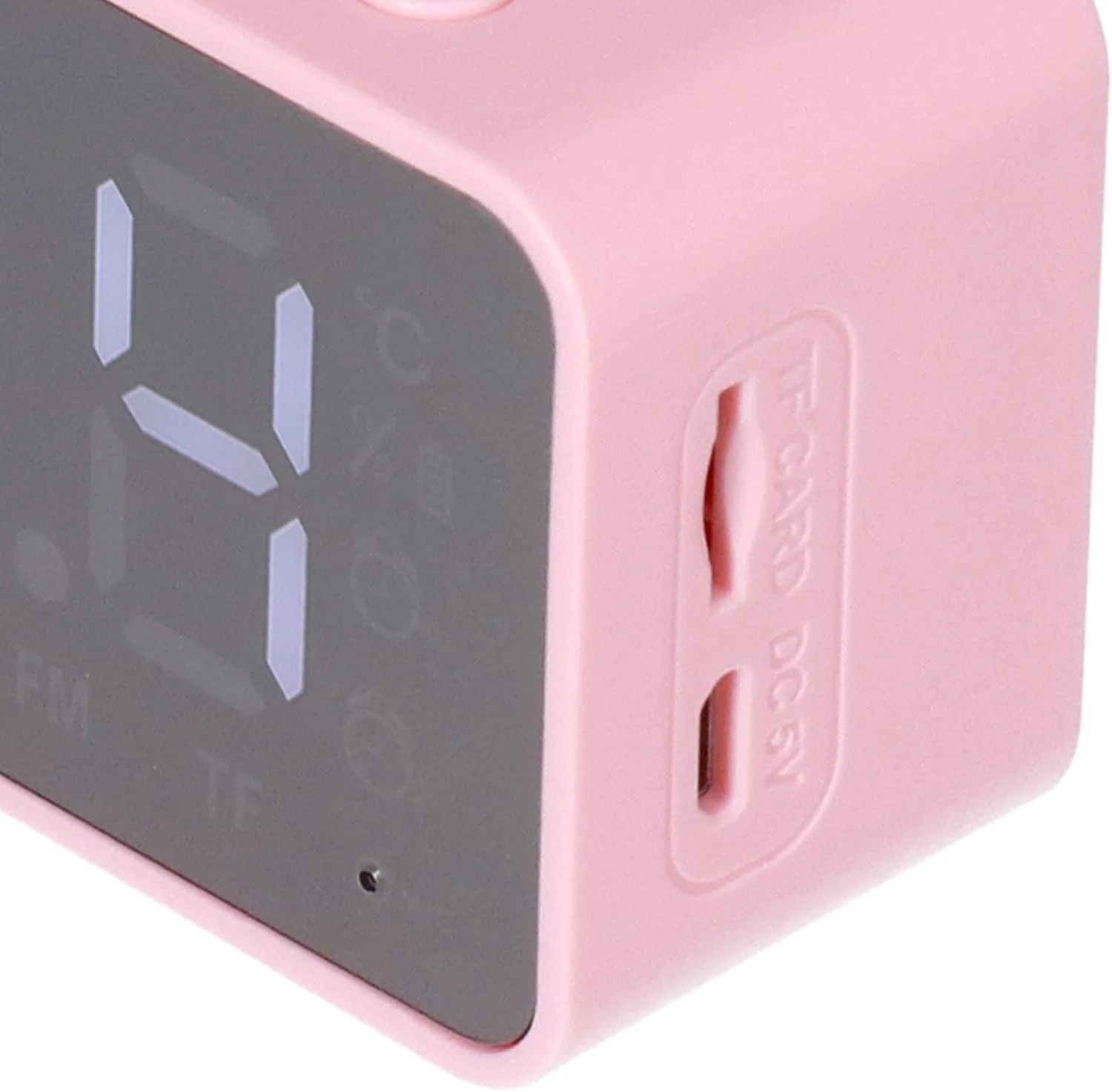 Digital Smart Alarm Clock With Bluetooth Speaker (Pink) - Image 8