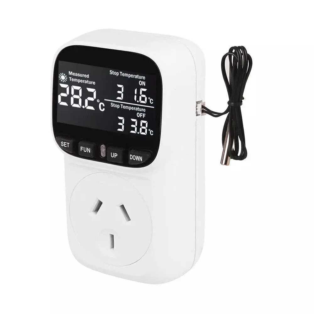 Digital Thermostat Electric Temperature Controller Sensor Socket Timer - Image 7