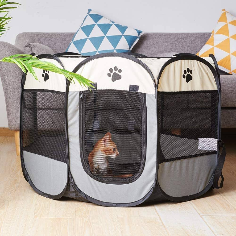 Dog Playpen Dog Play Pen Foldable Pet Playpen Tent Cage Crate - Image 6