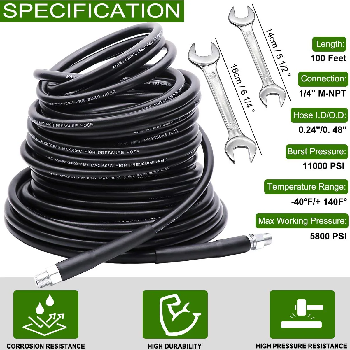 Drain Cleaner Kit for Pressure Washers 30m - Image 7